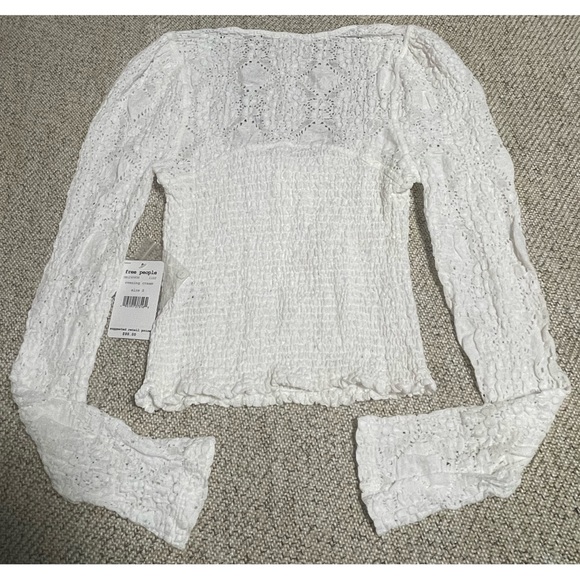 Free People Confection Top - Evening Cream - NWT - S - Picture 13 of 16